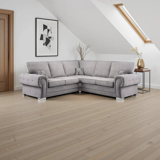 Verona Fullback Sofa Grey Large Corner